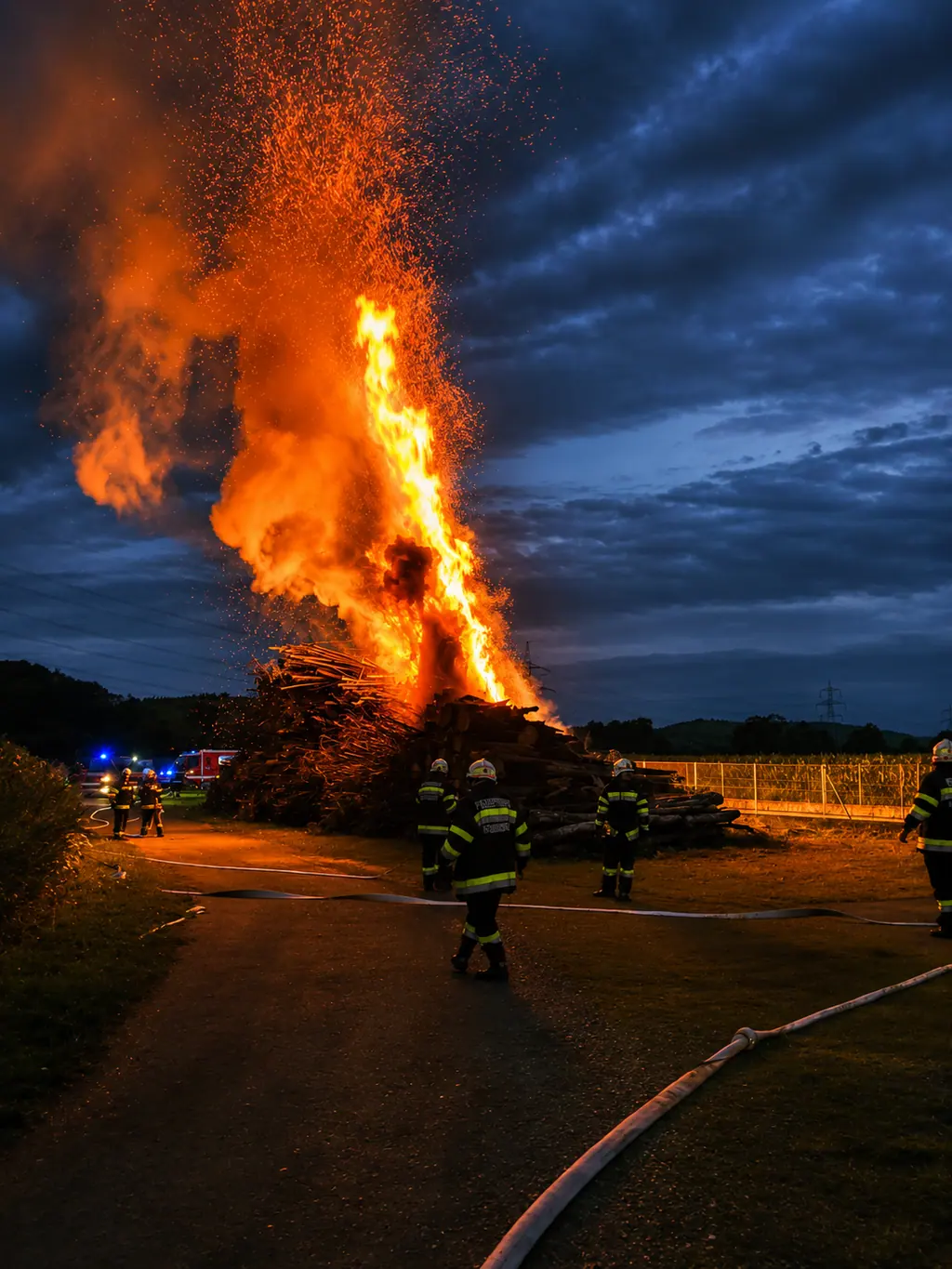Übung der FF Wohlsdorf im Freien